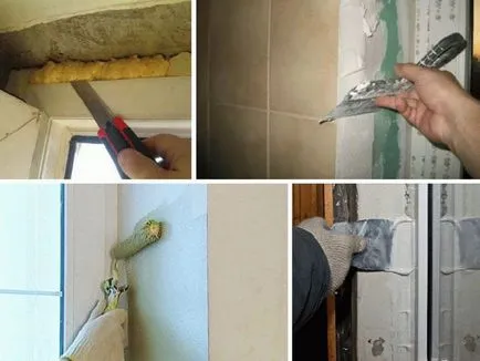 A lejtők szendvicspanelek a kezüket a szerelvény műanyag termékek ablak különböző módokon