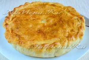 Pie gombával és burgonya a sütőben, egy lépésről lépésre recept fotók (burgonya) Pie gombával és burgonyával a sütőben, a lépésről lépésre recept fotók