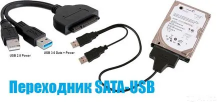 Sata-usb adapter átalakítani egy belső merevlemez egy külső