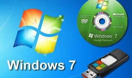 Újratelepítése Windows 7 a laptop egy flash meghajtót, és lépésről lépésre
