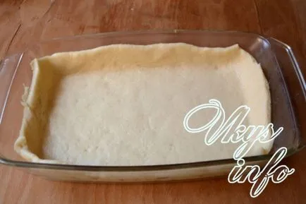 Pie burgonyával és gombával recept egy fotó
