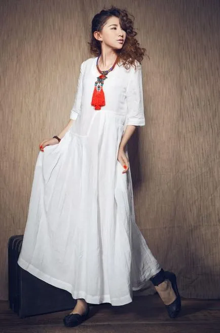 A ruha textília a boho stílusú esküvői szarafan és a modell, hogyan kell varrni vagy horgolt (menyasszonyi ruha stílusát a boho chic) A ruha textília a boho stílusú esküvői szarafan és a modell, hogyan kell varrni vagy horgolt