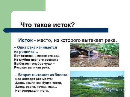 Előadás témája a tanulmány ezért a folyó folyik (ami egy lejtőn a földet.) Előadás témája a tanulmány ezért a folyó folyik