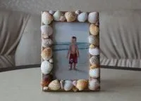 Keretek készült kagyló saját kezűleg