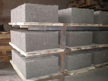 Gyártás duzzasztott agyag könnyű beton blokkok a kezét és a gyártási