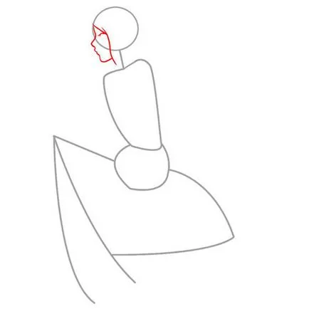 Rajz elf lány szakaszában (döntetlen lány elf) Rajz elf lány szakaszokban