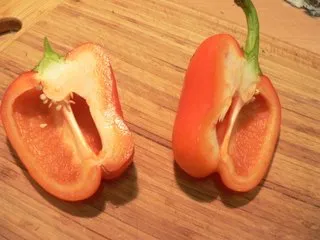 Friss saláta uborka és paprika