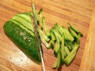 Friss saláta uborka és paprika