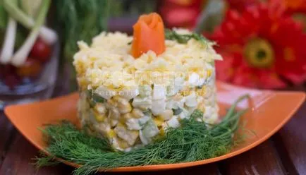 Saláta csemegekukorica, uborka, tojás - recept lépésről lépésre fotók, minden étkezés (recept) Saláta csemegekukorica, uborka, tojás - recept lépésről lépésre fotók, minden étkezés