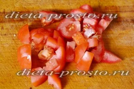 Avokádó saláta paradicsom és uborka, recept fotó