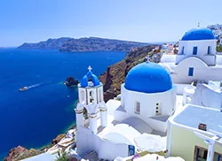 Santorini, Görögország Áttekintés a sziget «grekomania»