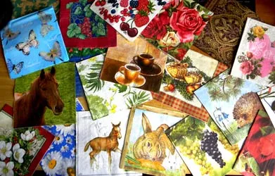Szalvéták decoupage - DIY