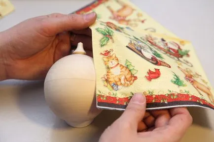 Szalvéták decoupage hogyan kezdőknek és fotó berendezések betét, a mester osztály, és hogy