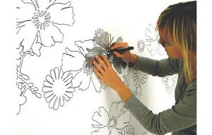 Tippek, mint a stencil falak saját kezűleg
