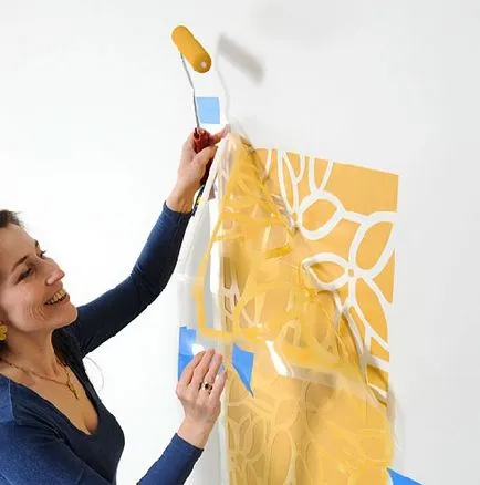 Tippek, mint a stencil falak saját kezűleg