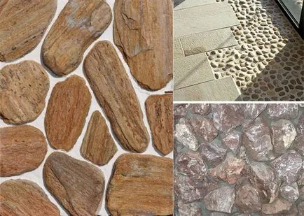 Texture, alakja és fényét természetes kő a tervezési homlokzatok
