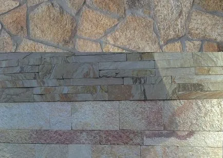 Texture, alakja és fényét természetes kő a tervezési homlokzatok