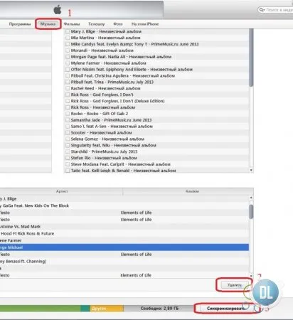 Eltávolítása zene iphone iTunes-on keresztül