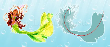 Lecke rajz sellők a stílus Winx