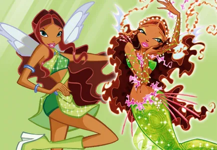 Lecke rajz sellők a stílus Winx
