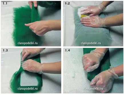 gyapjú nemezelés