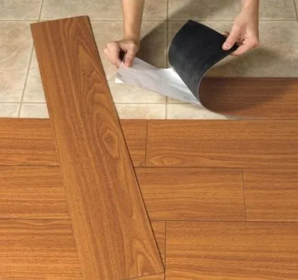 Vinyl padló fotó, típusai és jellemzői, az épület portál