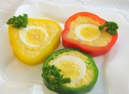 Hideg előételek a töltött paprika