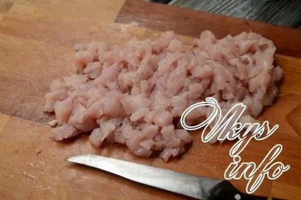 Rakott tészta és csirke a sütőben recept egy fotó