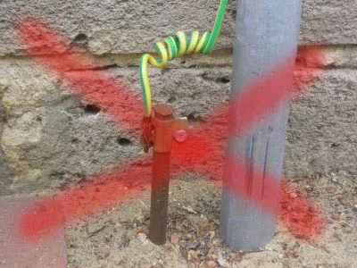 Földelés az országban, egy magánházban saját kezűleg