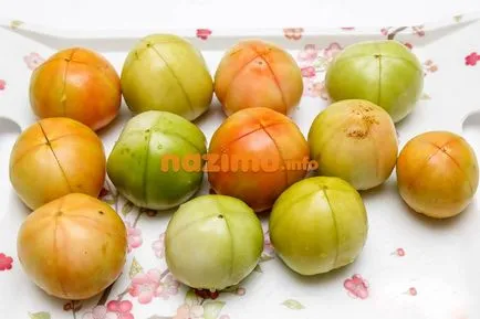 Zöld paradicsom zöldségek - a téli fénykép recept nélkül sterilizálás