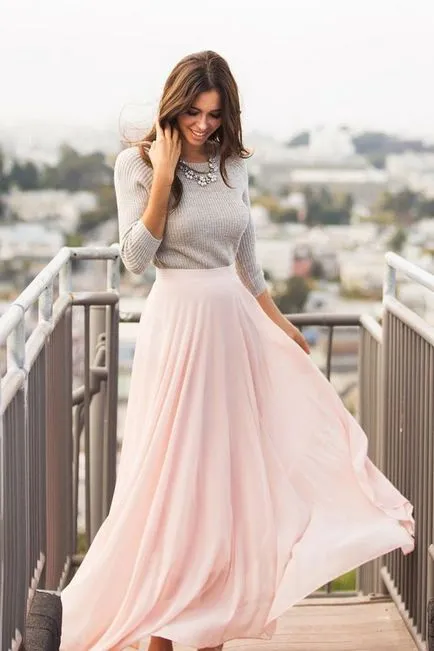 20 elegáns kép szoknya maxi inspirációt () 20 elegáns megjelenés a szoknyák, maxi inspirációt