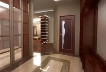 Mezzanine a folyosón, hogyan lehet a saját kezét, előszobaszekrényhez, rekesz és a tükör alla 5, tervezése és
