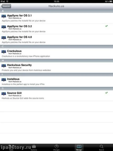 Appsync ipad, ipad szól