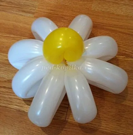 Csokor a golyókat a kezét