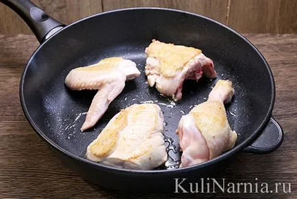 Chakhokhbili csirke recept képpel (recept) Chakhokhbili csirke recept egy fotó