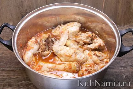 Chakhokhbili csirke recept fénykép (csirke recept) Chakhokhbili csirke recept egy fotó