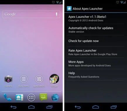Mi launcher - nézzük a koncepció
