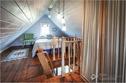 Design Loft egy magánházban - tetőtér privát fotó ház (tetőtér kialakítása egy magánlakás) Design Loft egy magánházban - tetőtér egy családi ház fotó