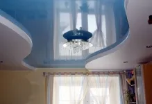 Kétszintű Feszített mennyezetek Fotószerkesztéshez, video utasítást, megvilágított emeletes, 2