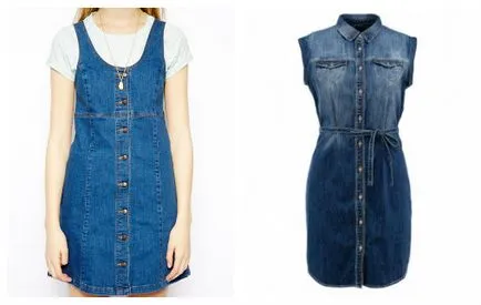 Denim nyári ruhát ősszel és télen a kezüket (téli) Denim nyári ruhát ősszel és télen saját kezűleg