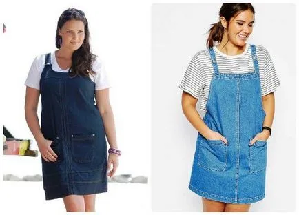 Denim nyári ruhát ősszel és télen a kezüket (farmer nyári ruhát kezével) Denim nyári ruhát ősszel és télen saját kezűleg