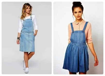 Denim nyári ruhát ősszel és télen a kezüket (kéz) Denim nyári ruhát ősszel és télen saját kezűleg