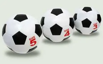 Futball-labda a mérete lövedék