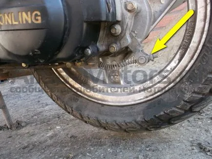 Fotók, hogyan húzza a féket robogó, Alisa-motorok (fék) Fotók, hogyan húzza a féket robogó, Alisa-motorok