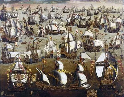 Spanyol - legyőzhetetlen armada - és angol - protivoarmada