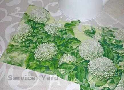 Hogyan decoupage, serviceyard-kényelmes otthon kéznél
