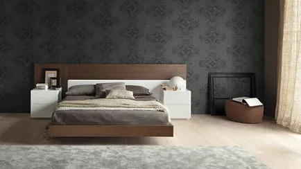 Mi ragasztó tapéta a hálószobában - Photo Interior Design (fotó) Mi ragasztó tapéta a hálószobában - Photo Interior Design