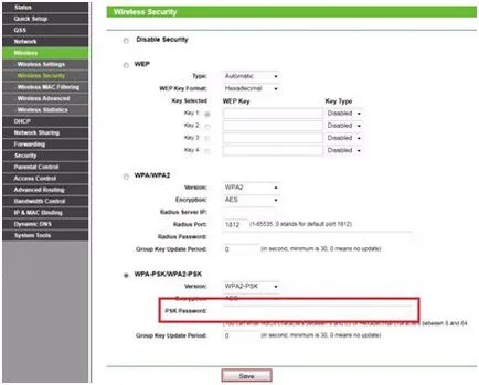 Hogyan változtassuk wifi jelszót