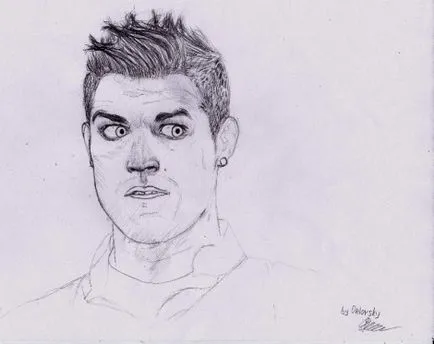 Hogyan kell felhívni a ceruzát Cristiano Ronaldo lépésről lépésre