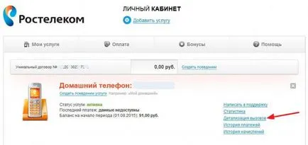 Hogyan juthat részleteit hívások Rostelecom